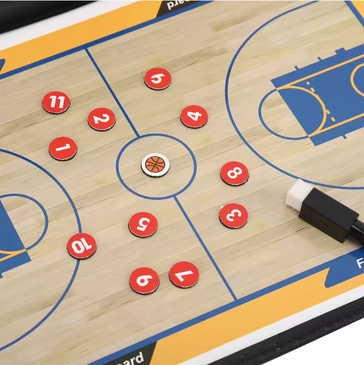 Basketbal Coachbord – Opvouwbaar Tactiekbord met Magneten & Marker