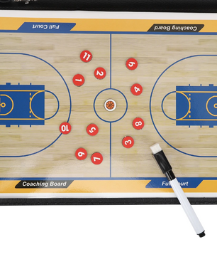 Basketbal Coachbord – Opvouwbaar Tactiekbord met Magneten & Marker