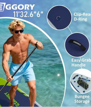 Opblaasbaar SUP Board 335 cm – Compleet Paddle Board Set met Hoge Draagkracht tot 181 kg