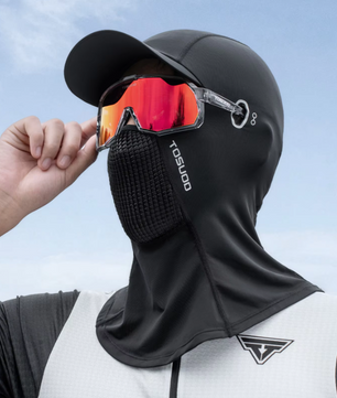 Zomer UV-Beschermend Gezichtsmasker van Ice Silk – Ademend, Sneldrogend en Geschikt voor Brilgebruik