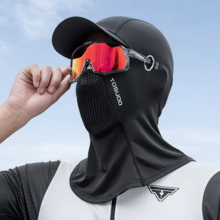 Zomer UV-Beschermend Gezichtsmasker van Ice Silk – Ademend, Sneldrogend en Geschikt voor Brilgebruik