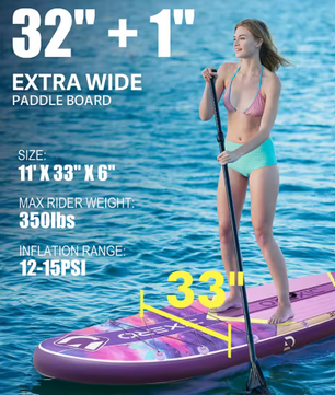 Opblaasbaar SUP Board 335 × 84 × 15 cm – Waterdicht Paddle Board met Kajak Accessoires en Visfunctie