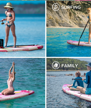 Opblaasbaar SUP Board 335 × 84 × 15 cm – Waterdicht Paddle Board met Kajak Accessoires en Visfunctie
