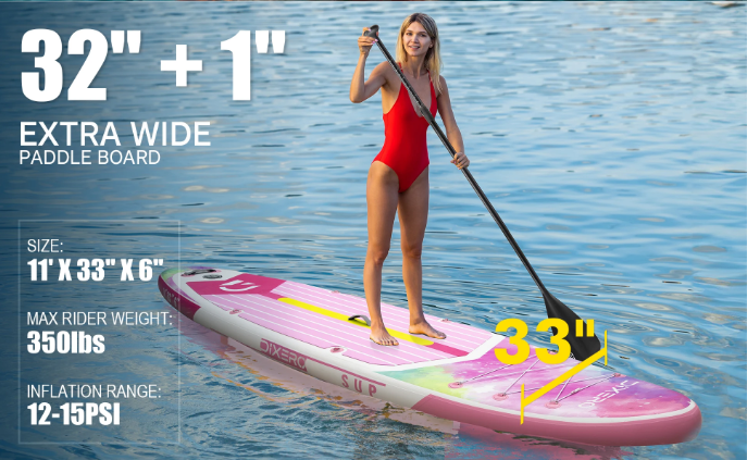 Opblaasbaar SUP Board 335 × 84 × 15 cm – Waterdicht Paddle Board met Kajak Accessoires en Visfunctie