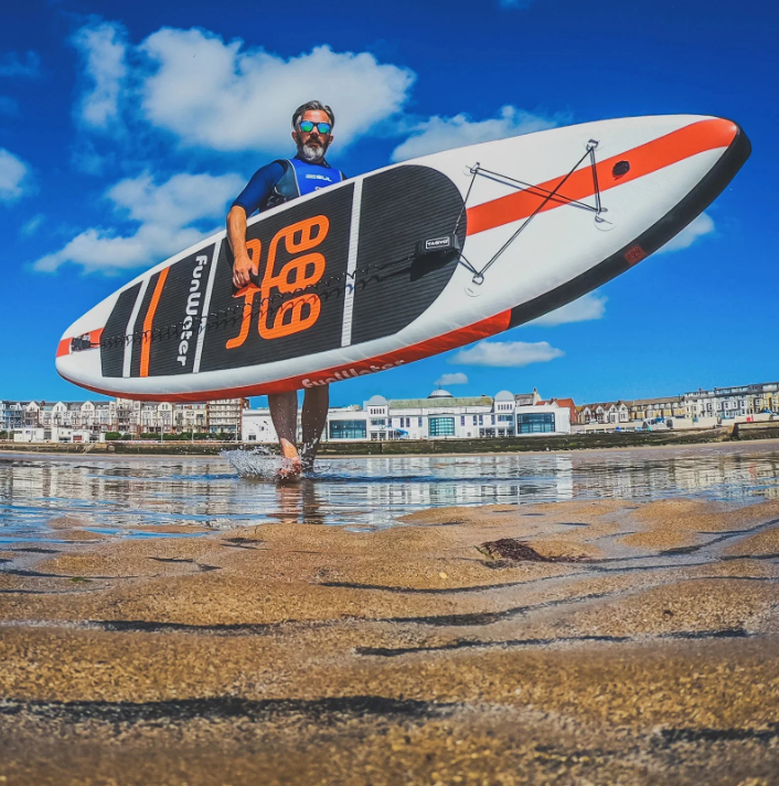 Opblaasbaar SUP Board 335 cm – Stabiel Touring Paddle Board met 3 Vinnen en Waterdichte Tas