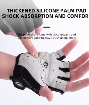 Halfvinger Fietshandschoenen – Antislip, Schokabsorberend en Ademend voor Sport en Training