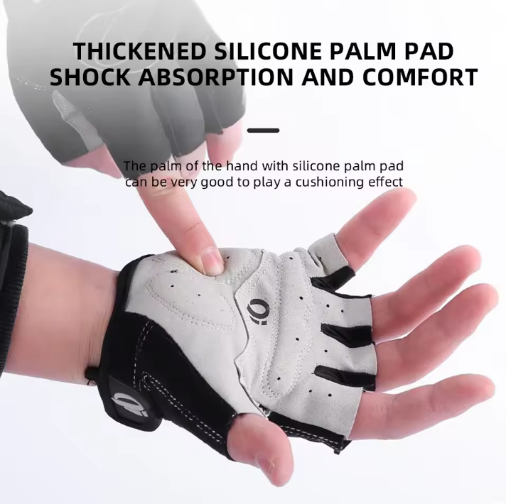 Halfvinger Fietshandschoenen – Antislip, Schokabsorberend en Ademend voor Sport en Training