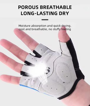 Halfvinger Fietshandschoenen – Antislip, Schokabsorberend en Ademend voor Sport en Training