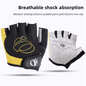 Halfvinger Fietshandschoenen – Antislip, Schokabsorberend en Ademend voor Sport en Training
