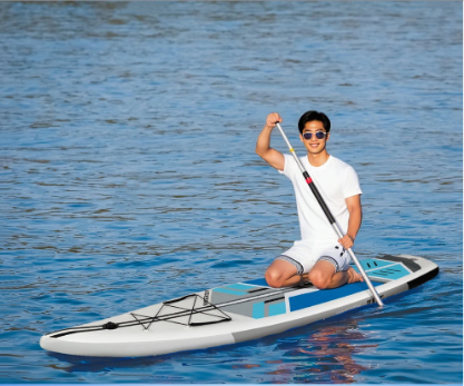 Opblaasbaar SUP Board 381 × 81 cm – Touring Paddle Board met Hoge Capaciteit en Stabiliteit