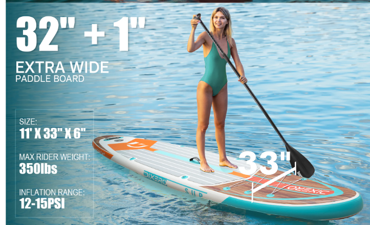 Opblaasbaar SUP Board 335 × 84 × 15 cm – Waterdicht Paddle Board met Kajak Zitje en Accessoires