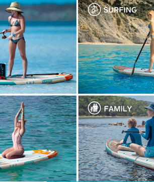 Opblaasbaar SUP Board 335 × 84 × 15 cm – Waterdicht Paddle Board met Kajak Zitje en Accessoires
