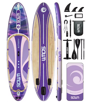 Opblaasbaar SUP Board 335 × 86 × 15 cm – Stabiel Paddle Board voor Vissen met Accessoires