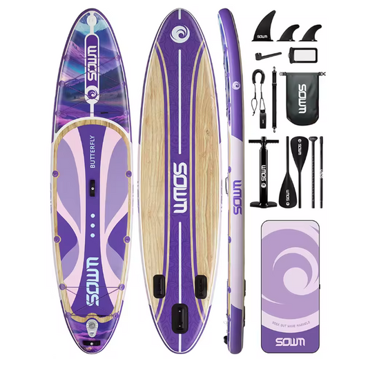 Opblaasbaar SUP Board 335 × 86 × 15 cm – Stabiel Paddle Board voor Vissen met Accessoires