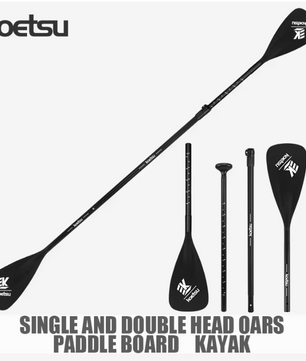 Verstelbare SUP Peddel – Aluminium Paddle 2-in-1 voor SUP en Kajak, Enkel en Dubbel Blad