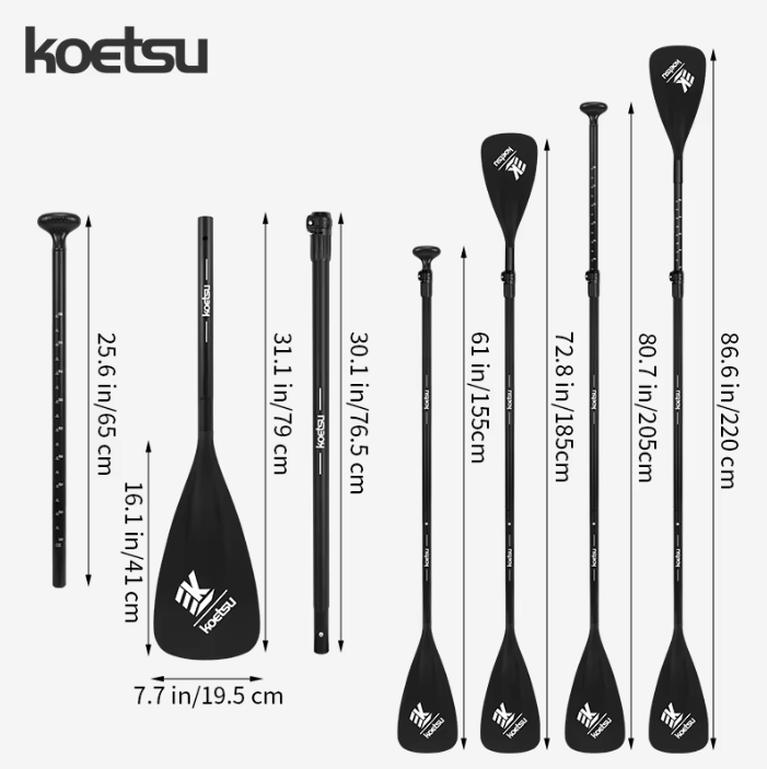 Verstelbare SUP Peddel – Aluminium Paddle 2-in-1 voor SUP en Kajak, Enkel en Dubbel Blad