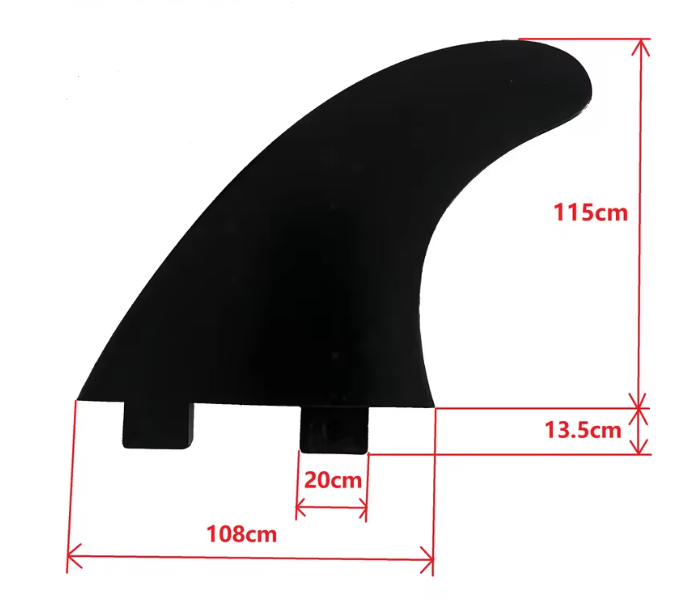 Surfboard Fins Set van 2 – G5 SUP en Surf Vinnen, Sterk Nylon en FCS Compatibel