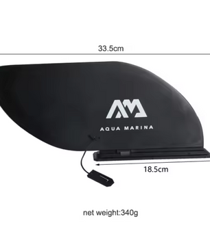SUP Vin 24 × 18 cm – Slide-in Fin voor Paddle Board, Stabiliteit en Snelheid