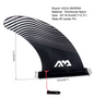 SUP Vin 24 × 18 cm – Slide-in Fin voor Paddle Board, Stabiliteit en Snelheid