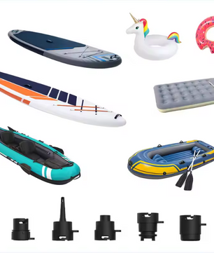 Elektrische SUP Pomp – Oplaadbaar met Accu en 12V Aansluiting, 20 PSI Luchtpomp voor Paddle Boards