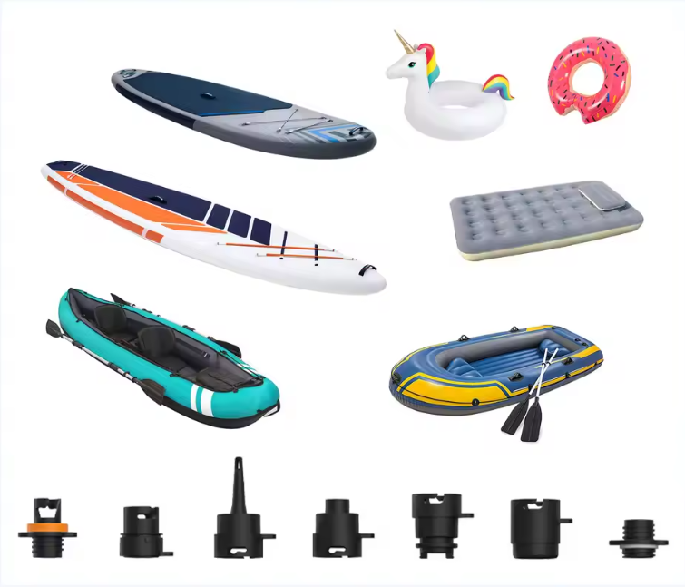 Elektrische SUP Pomp – Oplaadbaar met Accu en 12V Aansluiting, 20 PSI Luchtpomp voor Paddle Boards