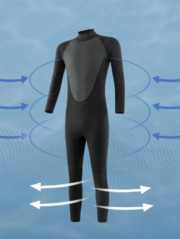 Wetsuit 3mm – Neopreen Duikpak Volledig Pak voor Surfen, Zwemmen en Watersport