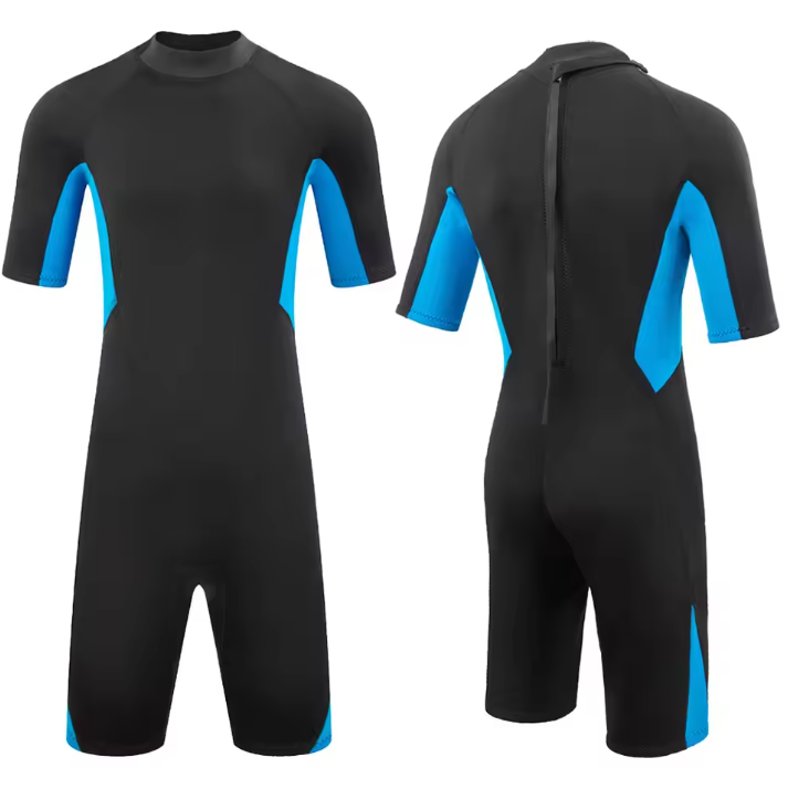 Heren Shorty Wetsuit 3 mm – Neopreen Zwempak met Rits, Flexibel en Comfortabel