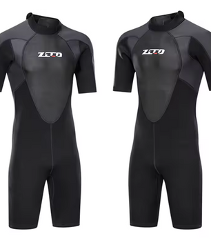 Heren Shorty Wetsuit 3 mm – Neopreen Duikpak met Rits, Flexibel en Isolerend