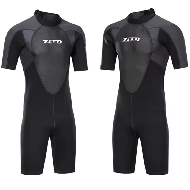 Heren Shorty Wetsuit 3 mm – Neopreen Duikpak met Rits, Flexibel en Isolerend