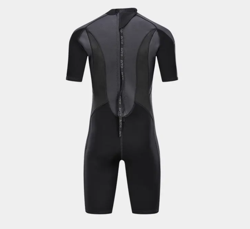 Heren Shorty Wetsuit 3 mm – Neopreen Duikpak met Rits, Flexibel en Isolerend
