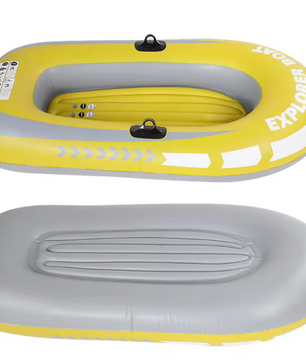 Opblaasbare Kajak 2 Personen – PVC Kano voor Varen, Vissen en Recreatie 114 × 188 cm