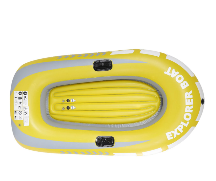 Opblaasbare Kajak 2 Personen – PVC Kano voor Varen, Vissen en Recreatie 114 × 188 cm