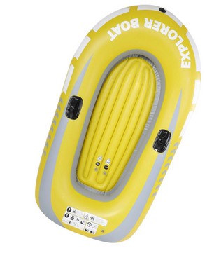 Opblaasbare Kajak 2 Personen – PVC Kano voor Varen, Vissen en Recreatie 114 × 188 cm