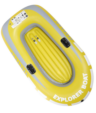 Opblaasbare Kajak 2 Personen – PVC Kano voor Varen, Vissen en Recreatie 114 × 188 cm