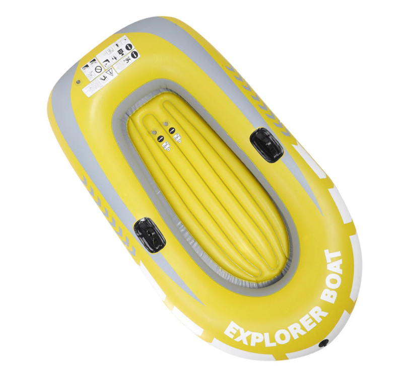 Opblaasbare Kajak 2 Personen – PVC Kano voor Varen, Vissen en Recreatie 114 × 188 cm
