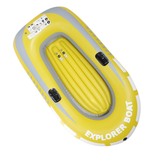 Opblaasbare Kajak 2 Personen – PVC Kano voor Varen, Vissen en Recreatie 114 × 188 cm