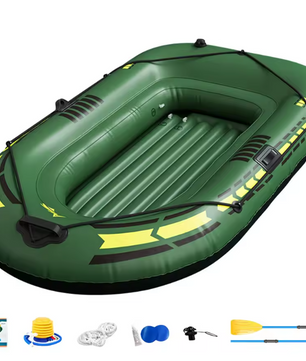 Opblaasbare Kajak Set – PVC Boot met Peddels en Pomp, Geschikt voor Vissen en Recreatie 192 × 113 × 40 cm