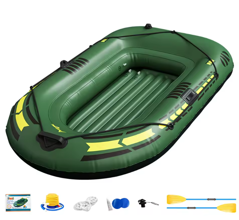 Opblaasbare Kajak Set – PVC Boot met Peddels en Pomp, Geschikt voor Vissen en Recreatie 192 × 113 × 40 cm