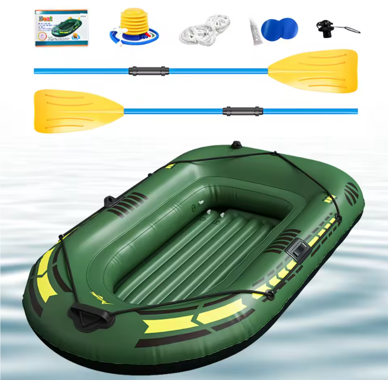 Opblaasbare Kajak Set – PVC Boot met Peddels en Pomp, Geschikt voor Vissen en Recreatie 192 × 113 × 40 cm