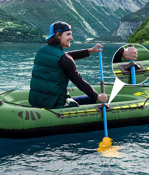 Opblaasbare Kajak Set – PVC Boot met Peddels en Pomp, Geschikt voor Vissen en Recreatie 192 × 113 × 40 cm