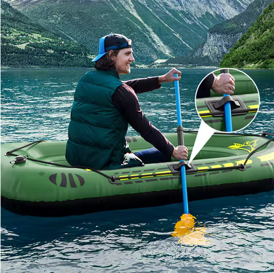 Opblaasbare Kajak Set – PVC Boot met Peddels en Pomp, Geschikt voor Vissen en Recreatie 192 × 113 × 40 cm