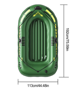 Opblaasbare Kajak Set – PVC Boot met Peddels en Pomp, Geschikt voor Vissen en Recreatie 192 × 113 × 40 cm