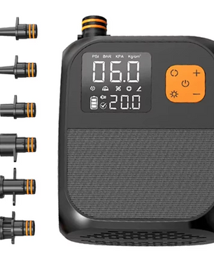 Elektrische SUP Pomp 25 PSI – Oplaadbare Luchtpomp met Display en LED, 8000 mAh Accu