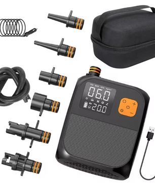 Elektrische SUP Pomp 25 PSI – Oplaadbare Luchtpomp met Display en LED, 8000 mAh Accu