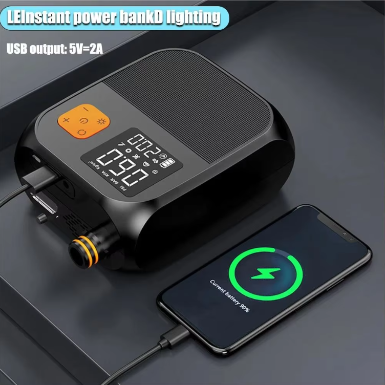 Elektrische SUP Pomp 25 PSI – Oplaadbare Luchtpomp met Display en LED, 8000 mAh Accu