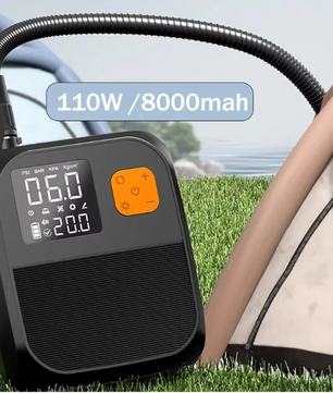 Elektrische SUP Pomp 25 PSI – Oplaadbare Luchtpomp met Display en LED, 8000 mAh Accu