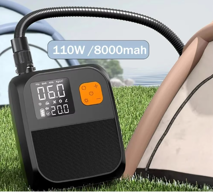 Elektrische SUP Pomp 25 PSI – Oplaadbare Luchtpomp met Display en LED, 8000 mAh Accu