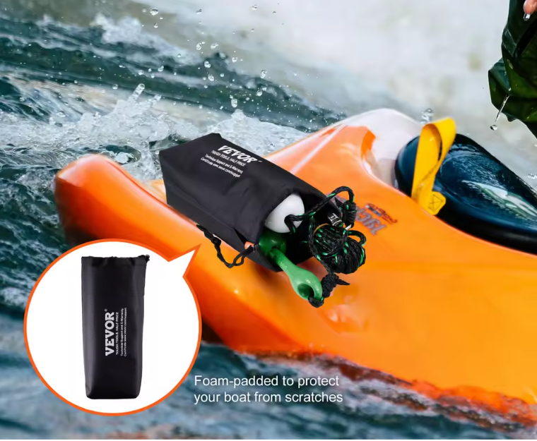 Opvouwbaar Boot Anker Set – Compact Kajak Anker met Touw, Boei en Opbergtas