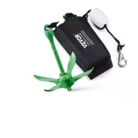 Opvouwbaar Boot Anker Set – Compact Kajak Anker met Touw, Boei en Opbergtas