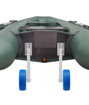 Opvouwbare Boot Trailer Wielen – Set van 2 met RVS Beugels voor Opblaasbare Boot en Dinghy